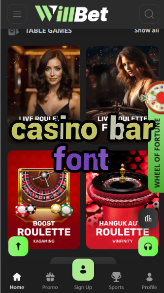 Casino Bar Font - Best Typography for Casino Branding-casinoorder.vip