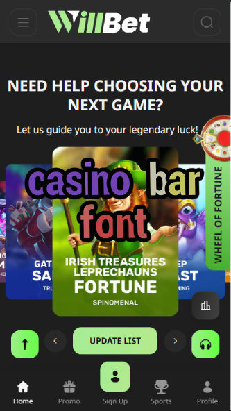 Casino Bar Font - Best Typography for Casino Branding-casinoorder.vip