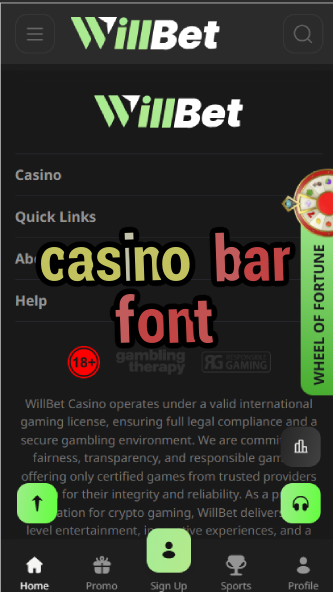 Casino Bar Font - Best Typography for Casino Branding-casinoorder.vip