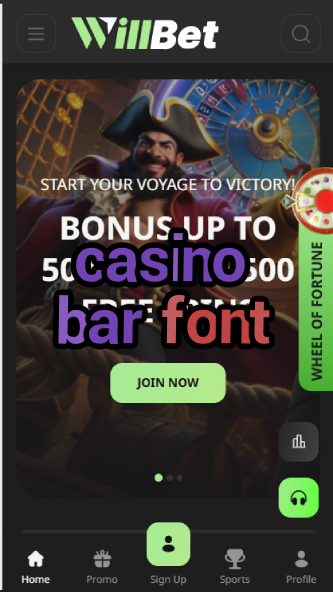 Casino Bar Font - Best Typography for Casino Branding-casinoorder.vip